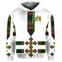 Ethiopia Hoodie Ethiopian Lion Of Judah Tibeb Vibes NO.1 Ver Flag Style LT8 - Wonder Print Shop