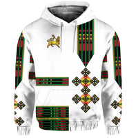 Custom Ethiopia Hoodie Ethiopian Lion Of Judah Simple Tibeb Style Flag Style LT8 - Wonder Print Shop