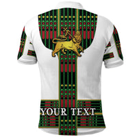Custom Ethiopia Polo Shirt Ethiopian Lion Of Judah Tibeb Vibes Flag Style LT8 - Wonder Print Shop