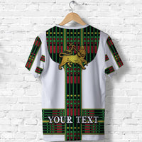 Custom Ethiopia T Shirt Ethiopian Lion Of Judah Tibeb Vibes Flag Style LT8 - Wonder Print Shop