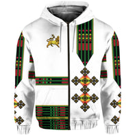 Custom Ethiopia Hoodie Ethiopian Lion Of Judah Simple Tibeb Style Flag Style LT8 - Wonder Print Shop