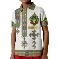 Custom Ethiopia Polo Shirt Ethiopian Lion Of Judah Tibeb Style - Wonder Print Shop