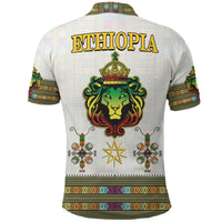 Ethiopia Polo Shirt Ethiopian Lion Of Judah Tibeb Style - Wonder Print Shop
