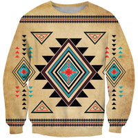 Geometric Tribe Symbol Native American Design 3D Sweatshirt LT10 - Wonder Print Shop