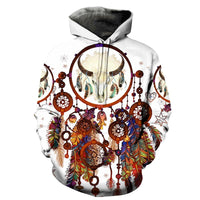 Bison Dreamcatcher Native American Hoodies LT10 - Wonder Print Shop