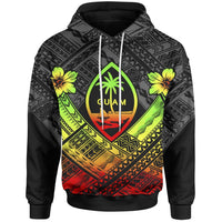 Guam Polynesian Hoodie Guam Reggae Seal Camisole Hibiscus Style - Wonder Print Shop