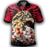 Happy Albania Polo Shirt Independence Day Albania Golden Eagle - Wonder Print Shop