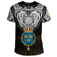 Viking T Shirt Sweden Viking Symbol RLT12 - Wonder Print Shop