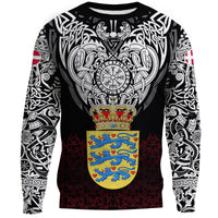 Viking Sweatshirt - Denmark Viking Symbol RLT12 - Wonder Print Shop
