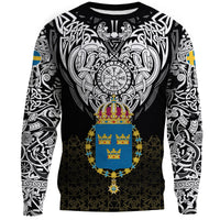 Viking Sweatshirt - Sweden Viking Symbol RLT12 - Wonder Print Shop