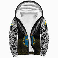 Viking Sherpa Hoodie - Sweden Viking Symbol RLT12 - Wonder Print Shop