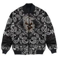 Viking Bomber Jacket Fairy Raven With Feathers with Bandana Paisley Style RLT12 - Wonder Print Shop