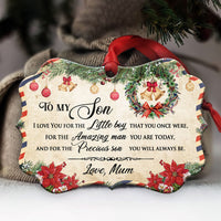 family-christmas-letter-mom-to-son-horizontal-ornament