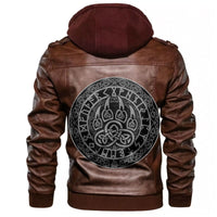 Viking Fenrir's Paw Leather Jacket RLT12 - Wonder Print Shop