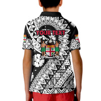 Custom Fiji Day Polo Shirt Masi Kesa Black Style - Wonder Print Shop