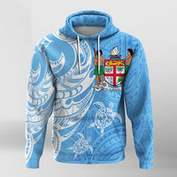 Fiji Coat of Arms Turquoise Color Hoodie - Wonder Print Shop