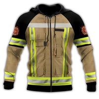 Firefighter Uniform Personalized Hoodie - Wonder Print Shop