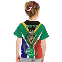 Custom South Africa Springboks Rugby T Shirt Bokke Flag Style - Wonder Print Shop