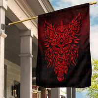 Viking Flag Odin The Allfather Asgard God and Chief Of Aesir Red Version Flag RLT12 - Wonder Print Shop