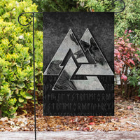 Viking Flag Huginn Muninn Ravens from Odin Viking Flag RLT12 - Wonder Print Shop