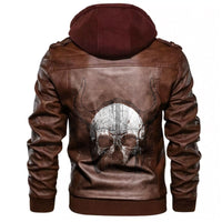 Viking For Human Skull Leather Jacket RLT12 - Wonder Print Shop