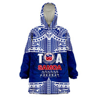Toa Samoa Rugby Wearabla Blanket Hoodie Siva Tau LT6 - Wonder Print Shop
