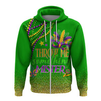 Hoodie Mardi Gras Throw Me Something Mister (Green) - Wonder Print Shop