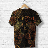 Custom Gemini Zodiac Polynesian T Shirt Unique Style Gold LT8 - Wonder Print Shop