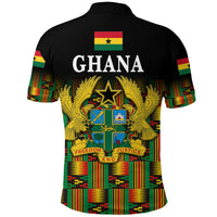 Ghana Polo Shirt Coat Of Arms Kente Pride LT8 - Wonder Print Shop