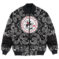 Viking Bomber Jacket God Wotan with Bandana Paisley Style RLT12 - Wonder Print Shop
