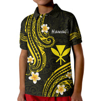 Hawaii Polo Shirt Gold Polynesian Line Style - Wonder Print Shop