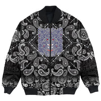Viking Bomber Jacket Graphic Of Art with Bandana Paisley Style RLT12 - Wonder Print Shop
