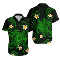 Hawaii Matching Hawaiian Shirt And Dress Hawaiian Turtle Plumeria Mixed Polynesian Green Style LT9 - Wonder Print Shop