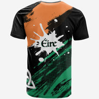 Ireland Map with Compass Grunge Style T Shirt Mix Celtic Knot - Wonder Print Shop