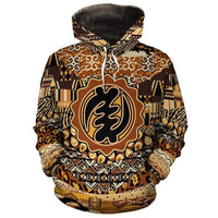 African Hoodie Gye Nyame Pullover - Wonder Print Shop