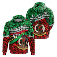 Custom Vanuatu Independence Hoodie Happy Anniversary LT13 - Wonder Print Shop