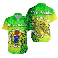 Cook Islands Matching Hawaiian Shirt And Dress Cook Islands Coat Of Arms Turtle Polynesian - Wonder Print Shop
