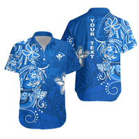 Personalised Hawaii Matching Hawaiian Shirt And Dress Polynesia Blue Sea Turtle Honu and Map LT13 - Wonder Print Shop