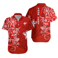 Personalised Hawaii Matching Hawaiian Shirt And Dress Polynesia Red Sea Turtle Honu and Map LT13 - Wonder Print Shop