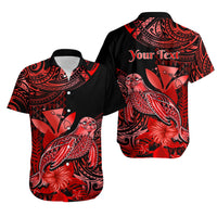 Personalised Hawaii Monk Seal Matching Hawaiian Shirt And Dress Kakau With Kanaka Red - Wonder Print Shop