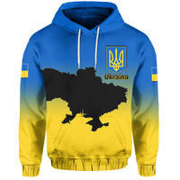 Custom Ukraine Hoodie With Map Stand With Ukraine LT6 - Wonder Print Shop