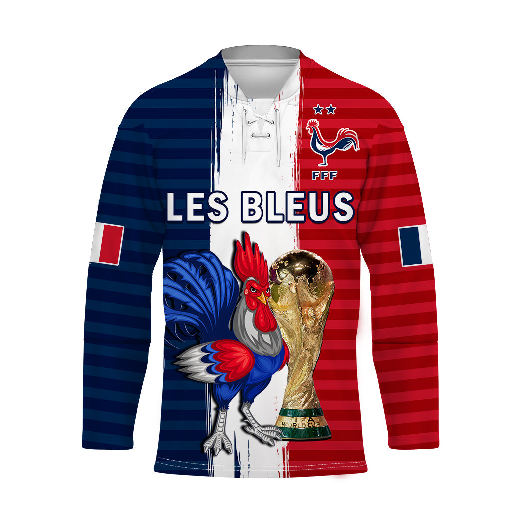custom-text-and-number-france-football-hockey-jersey-les-bleus-champions-world-cup-2022