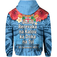 1970 Fiji Hoodie Happy 52 Years Independence Anniversary - Wonder Print Shop