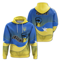 Custom Ukraine Hoodie National Flag Style - Wonder Print Shop