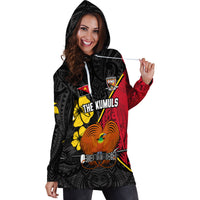 The Kumuls PNG Hoodie Dress Papua New Guinea Polynesian Dynamic Style Black - Wonder Print Shop