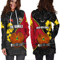 The Kumuls PNG Hoodie Dress Papua New Guinea Polynesian Dynamic Style Black - Wonder Print Shop