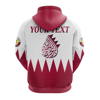 Custom Qatar Hoodie Happy National Day Style Flag LT13 - Wonder Print Shop