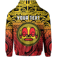 Custom Marquesas Islands Hoodie Mata Tiki Polynesian Pattern LT13 - Wonder Print Shop