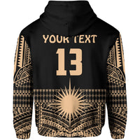 Custom Marshall Islands Zip Hoodie Best Tattoo Version Golden LT13 - Wonder Print Shop