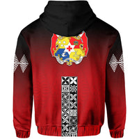 Tonga Distinctive Hoodie Tongan Tapa Pattern LT13 - Wonder Print Shop